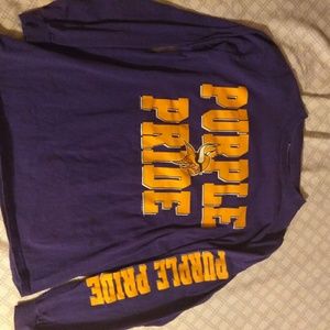 Men's Viking purple pride long sleeve shirt